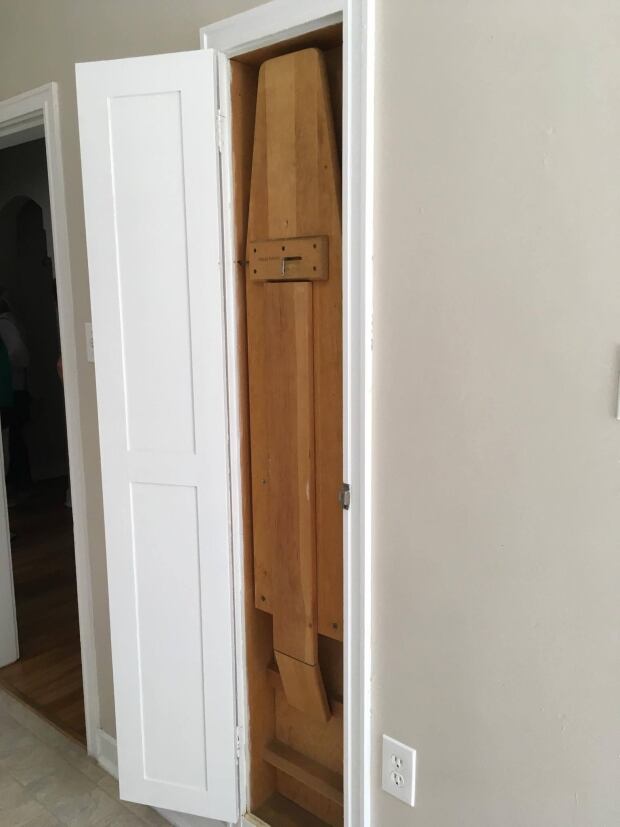 built-in ironing board at Cambridge Court