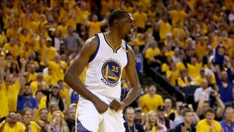 Kevin Durant has helped lead Golden State to one of the most dominant playoffs of all-time, as the Warriors have yet to drop a game. durant-kevin-060517