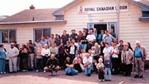 Aer Lingus Passengers stayed at the Gander Legion in 2001