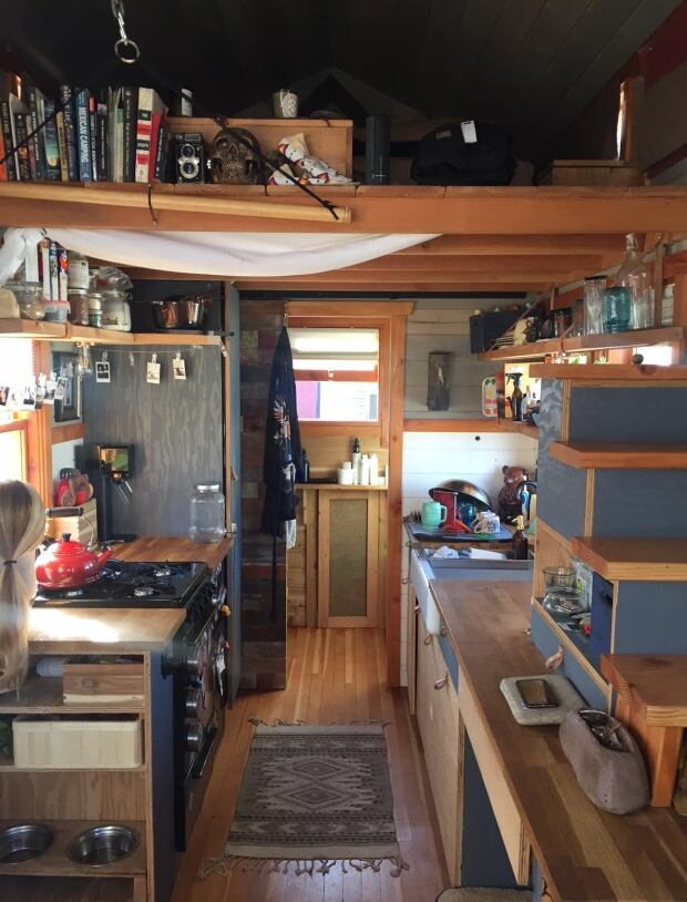 Inside view of a tiny house