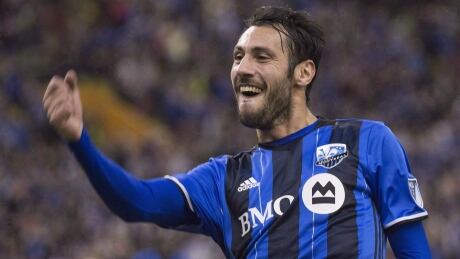 Matteo Mancosu, seen here in a match earlier this season, scored the equalizer for Montreal in the 82nd minute. matteo-mancosu