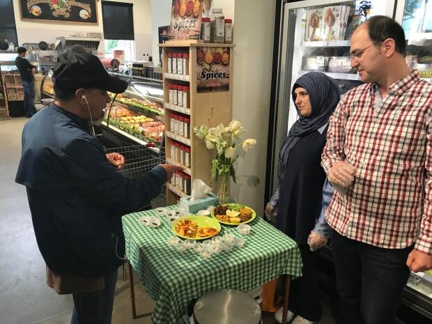 Ibrahim Hajibrahim and Ranim Khochkar in Red Barn Market
