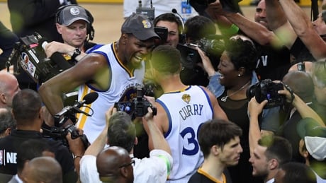 Steph Curry and Kevin Durant both said they would be open to taking paycuts this summer if it meant keeping the Warriors' core intact. curry-durant-061417