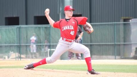 Right-handed pitcher Landon Leach was the top Canadian selected during the MLB draft, going 37th overall to the Minnesota Twins. leach/landon