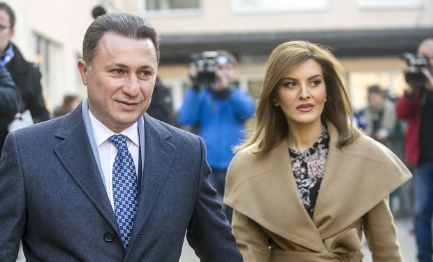 Nikola Gruevski and his wife Borkica