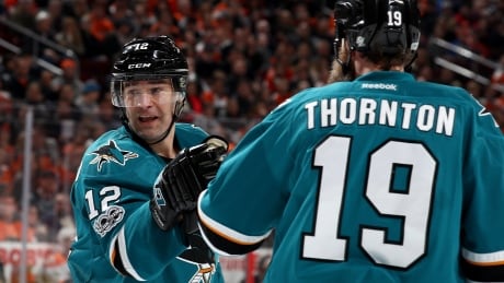 Patrick Marleau, left, and Joe Thornton, right, are impending unrestricted free agents and face decisions about where they want to play next season. thornton-joe-160617