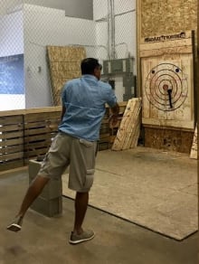 Axe throwing