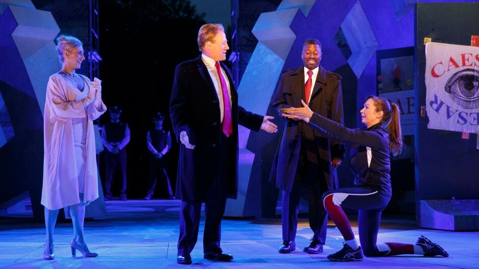 A still from The Public Theater's production of Julius Caesar.