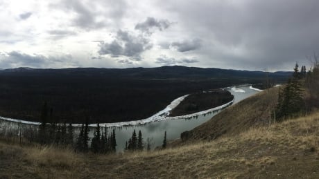 A view of the Yukon River near Carmacks, taken in May. Yukon River near Carmacks
