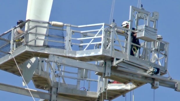 The crawling platform allowed workers to repair