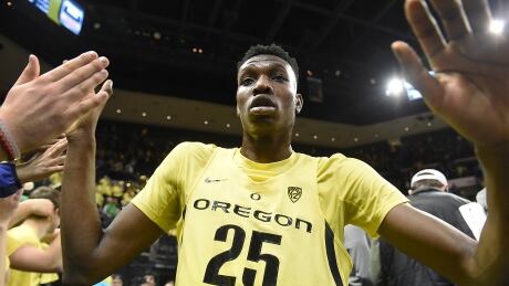 Canada's Chris Boucher was one of Oregon's top players before an injury this spring. 94344866