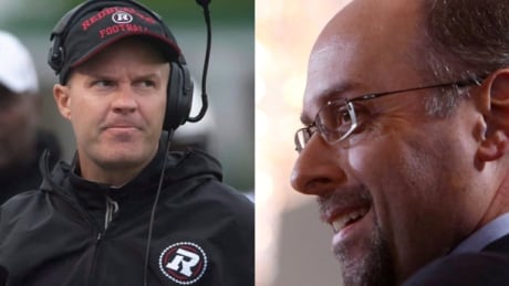 Ottawa Redblacks head coach Rick Campbell, left, and general manager Marcel Desjardins, right, have been signed to contract extensions that will keep them with the club through 2020. rick campbell marcel desjardins ottawa redblacks