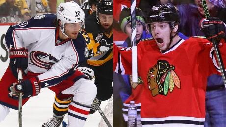The Blackhawks on Friday re-acquired Brandon Saad, left, trading fellow forward Artemi Panarin, right, to the Blue Jackets. Saad, 24, helped Chicago to Stanley Cup championships in 2013 and 2015. saad-brandon-1180
