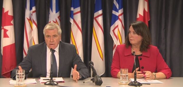 Premier Dwight Ball and Natural Resources Minister Siobhan Coady