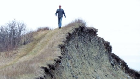 Dave Durkee hits his stride on a Yarmouth coastline somewhere around Kamloops. Dave Durkee hits his stride on a Yarmouth coastline somewhere around Kamloops.