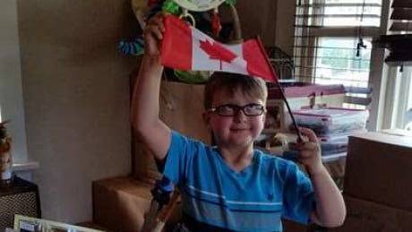 Katy Stubblefield said she is sure her six-year-old son Rigby will fit right into Canada. Stubblefield