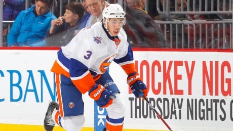 The Calgary Flames acquired defenceman Travis Hamonic in a trade with the New York Islanders on Saturday. hamonic-travis-021916-620