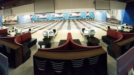 The Academy Lanes bowlingn alley in Winnipeg. Academy Lanes bowling alley Winnipeg