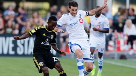 Montreal's Ignacio Piatti vies for the ball against Harrison Afful of the Crew during the Impact's 4-1 loss on Saturday in Columbus, Ohio.
Impact-Crew-24062017