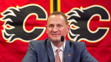 Calgary Flames GM Brad Treliving, seen in this file photo, grabbed headlines over the weekend by swinging a deal to acquire defenceman Travis Hamonic from the New York Islanders. treliving-brad-042814-620