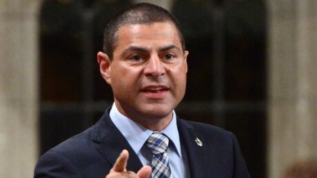 Conservative MP Alain Rayes stands during question period in the House of Commons on Parliament Hill in Ottawa on Monday, June 19, 2017. Conservative leader Andrew Scheer has named a rookie MP as his Quebec lieutenant.Scheer announced Saturday that Rayes will be his political lieutenant in the province.THE CANADIAN PRESS/Sean Kilpatrick Scheer Quebec Lieutenant 20170624