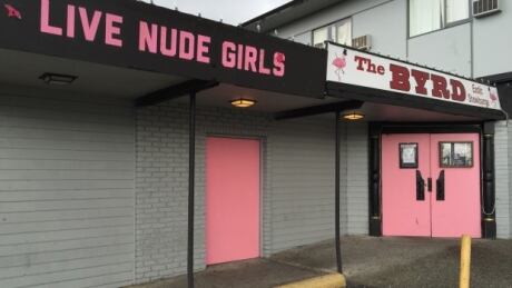 The Byrd, a strip club on King George Boulevard, will eventually be torn down to make way for the new development. Whalley-Development