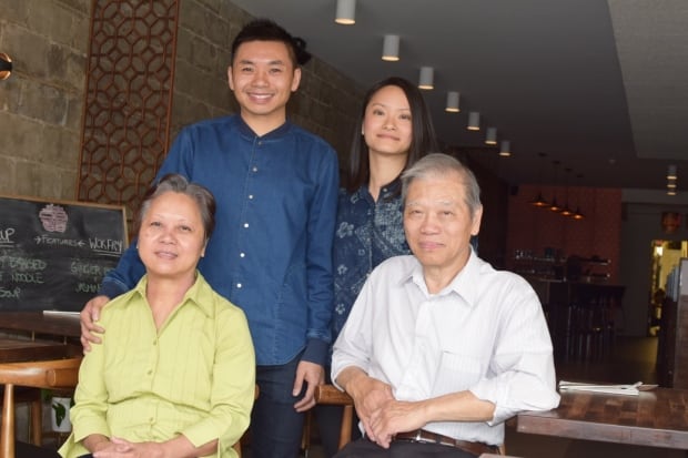 Yuen family at Odd Couple restaurant Saskatoon