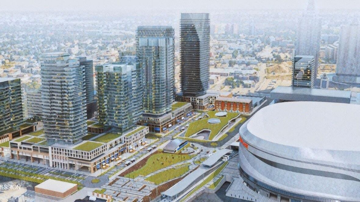 New plans unveiled for expanded Ice District Edmonton CBC News