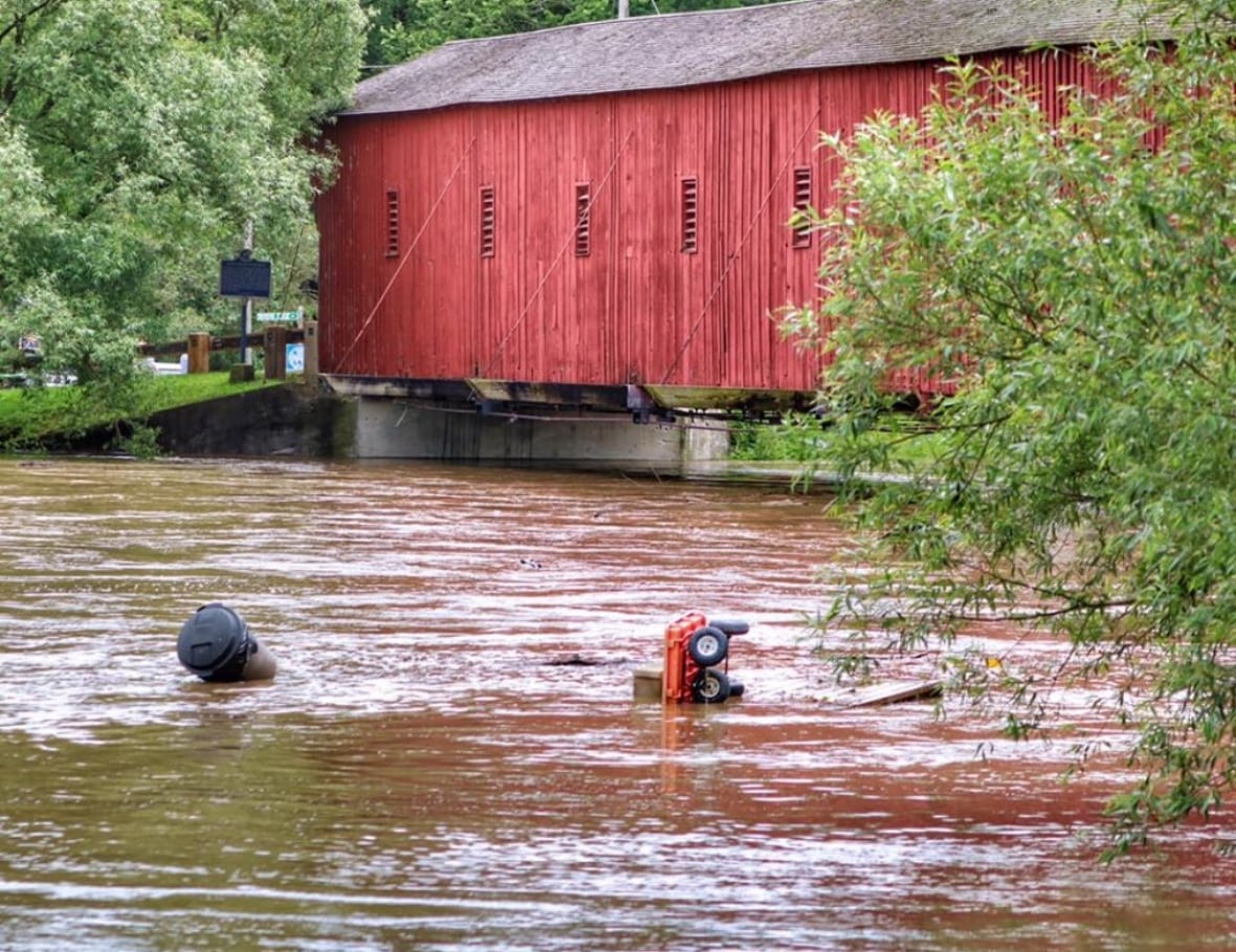 Image shows flooding 