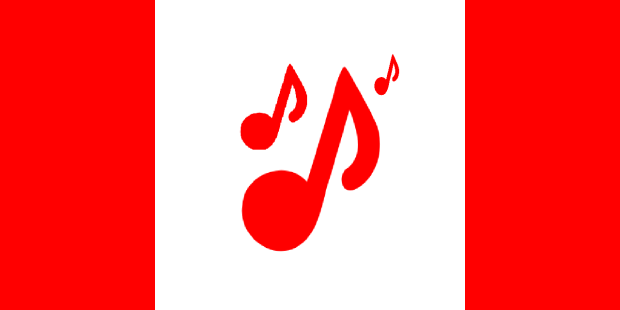 Canada Day music flag