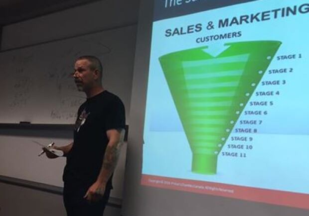 Bill Hawley at entrepreneur boot camp