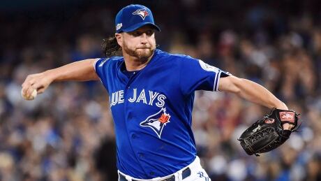Jason Grilli is seen above pitching for the Toronto Blue Jays against Cleveland in Game 4 of the American League Championship Series in Toronto on Oct. 18, 2016. grilli-jason-101816-620