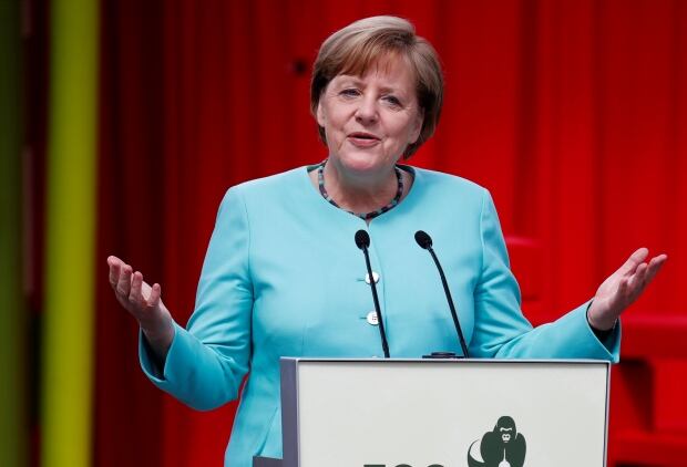 Angela Merkel at zoo for panda welcome