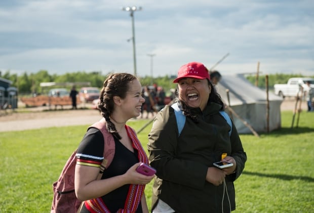 Melanie Rose Frappier and Anna Velasco in the Pessamit First Nation.