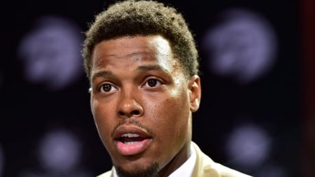Toronto Raptors point guard Kyle Lowry speaks during a news conference in Toronto on Friday. lowry-kyle-070717-620
