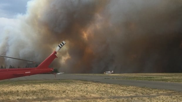 Forest fire burning west of 100 Mile House expanding quickly