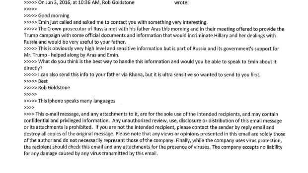 Trump Jr. email