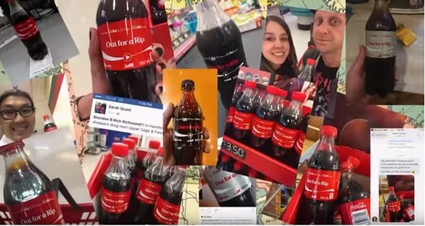 'Out for a Rip' bottles from fans