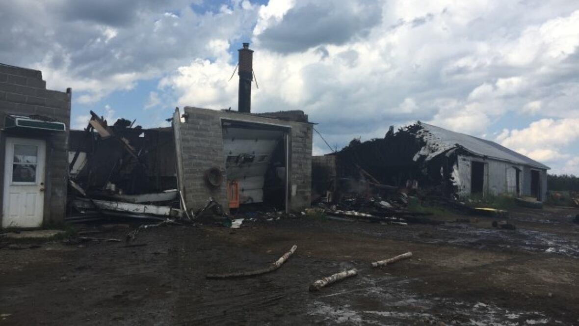 Fire destroys garage in Rogersville monastery New Brunswick CBC News