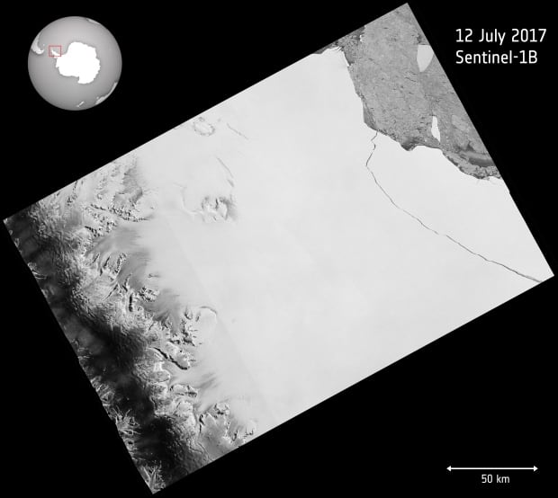 Larsen c breaks off antarctica