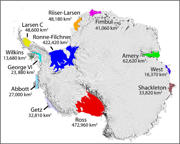 Ice shelves Antarctic