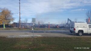Aftermath of fire
