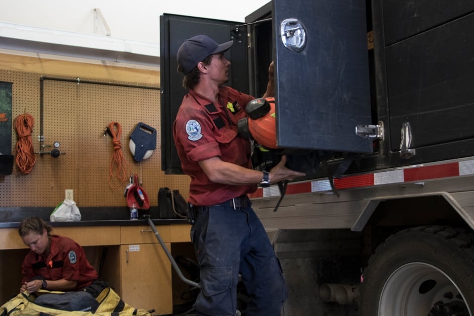 Firefighter Kamloops Command Centre