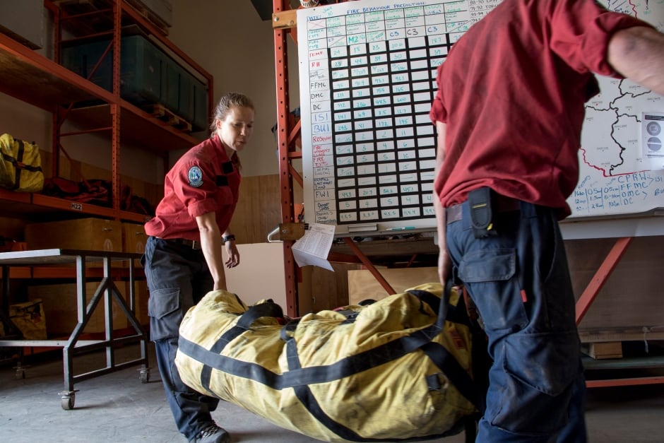 Wildfire Fighters Prepare Dispatch Command Centre in Kamloops