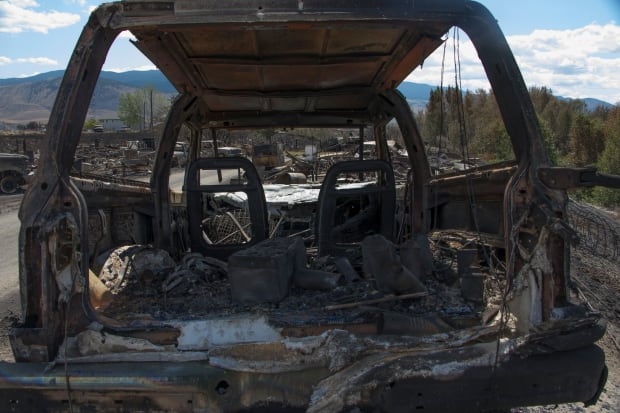 Wildfire Ashcroft Burnt Vehilce