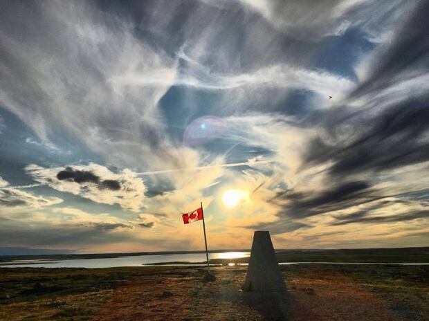 Baker Lake Canadian Flag