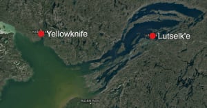 Yellownife, Lutsel'ke map