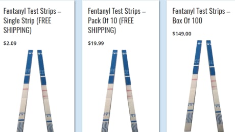 A U.S. based harm reduction group shares the concerns of officials but says putting the ability to test for contaminated drugs in the hands of both recreational and addicted drug users is still a step in the right direction. fentanyl test strips