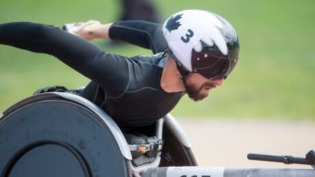 Brent Lakatos, seen competing in a race earlier this season, collected his fourth gold of the 2017 world para athletics championships in London on Sunday by winning the T53 100-metre event. lakatos-brent-060217-620