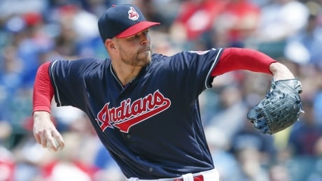 Corey Kluber struck out 14 batters in the Cleveland Indians' 8-1 victory over the Toronto Blue Jays on Sunday afternoon. corey-kluber